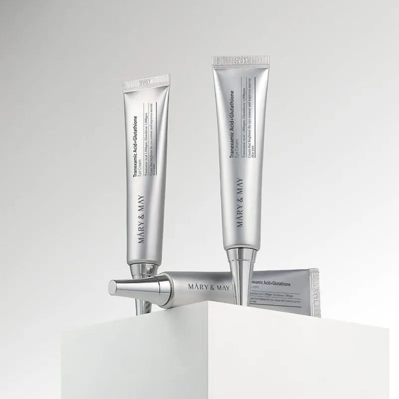 Mary&May Tranexamic Acid+Glutathione Eye Cream 30g – Κρέμα Ματιών με Tranexamic Acid & Γλουταθειόνη για Μαύρους Κύκλους, Δυσχρωμίες & Λάμψη