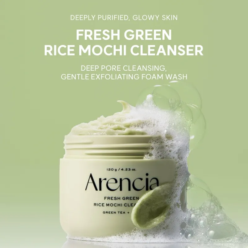 Arencia Fresh Green Rice Mochi Cleanser 120g – Καθαριστικό Προσώπου με Ρύζι για Λιπαρή, Ακνεϊκή & Συμφορημένη Επιδερμίδα Arencia Fresh Green Rice Mochi Cleanser 120g – Καθαριστικό Προσώπου με Ρύζι για Λιπαρή, Ακνεϊκή & Συμφορημένη Επιδερμίδα