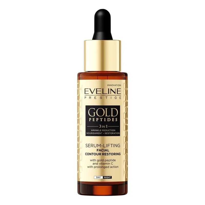 Eveline Gold Peptides Face-Lifting Serum 30ml – Ορός Προσώπου με Πεπτίδια για Σύσφιξη, Αντιρυτιδική Φροντίδα & Ελαστικότητα