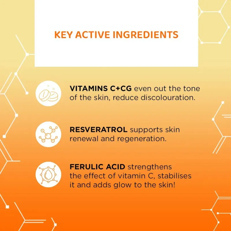 Eveline Serum Shot 15% Vitamin C + Cg Antioxidant | Αντιοξειδωτικός Ορός Προσώπου 30ml