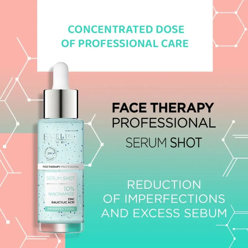 Eveline Serum Shot 10% Niacinamide | Ορός Ενυδάτωσης Για Το Πρόσωπο 30ml