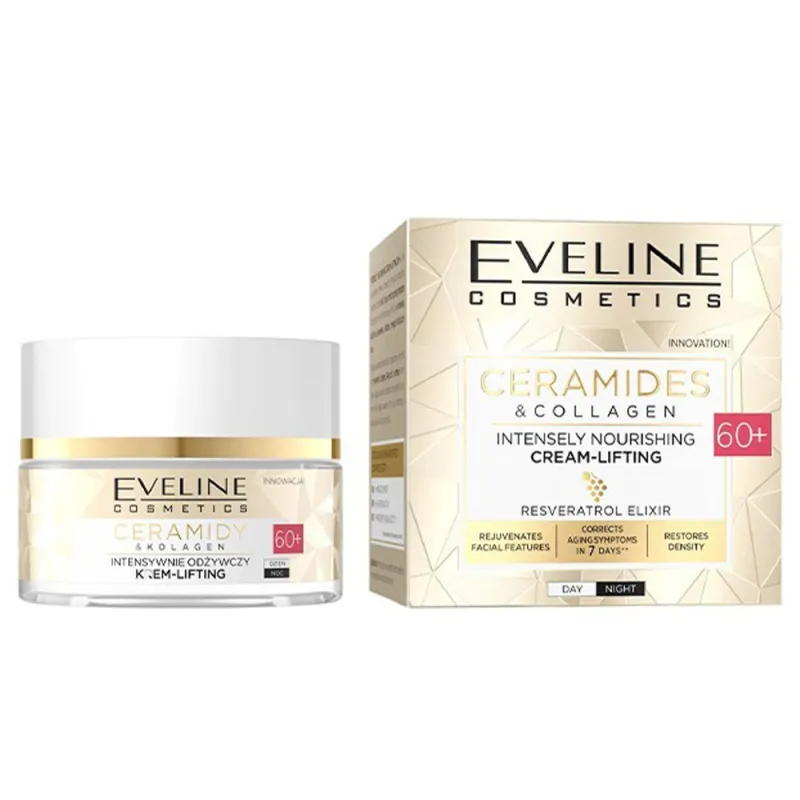 Eveline Ceramides & Collagen Intensively Nourishing Lifting Cream Day & Night 60+ (50ml) Eveline Ceramides & Collagen Intensively Nourishing Lifting Cream Day & Night 60+ (50ml)