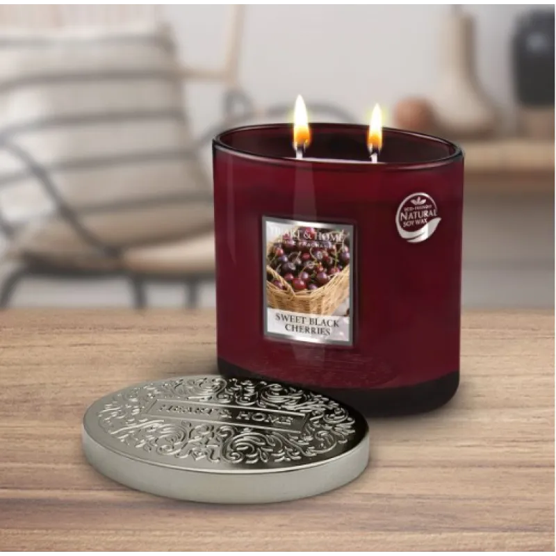 Heart and Home Αρωματικό Κερί με Διπλό Φυτίλι 40h 230gr #Γλυκά Μαυροκέρασα Heart and Home Αρωματικό Κερί με Διπλό Φυτίλι 40h 230gr #Γλυκά Μαυροκέρασα